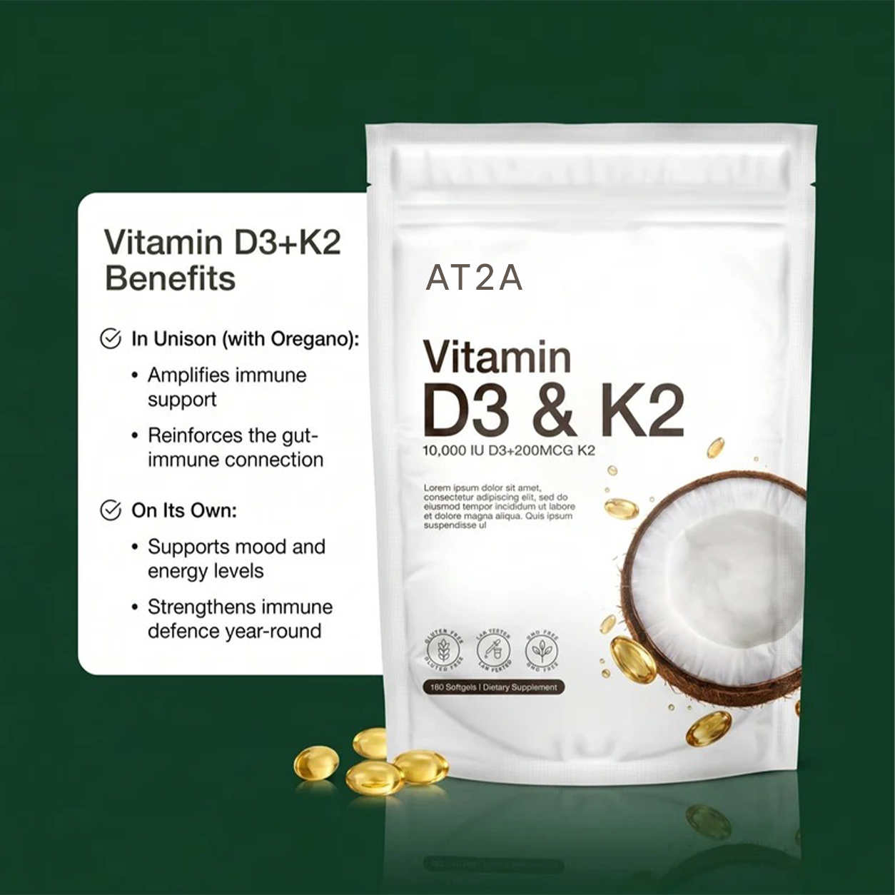 Vitamin D3 and K2 benefits